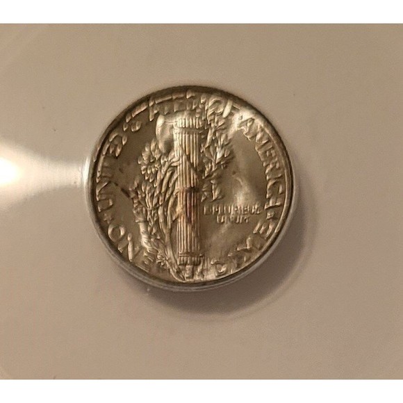 1944 Mercury Dime MS64 ANACS Toning - Picture 4 of 4